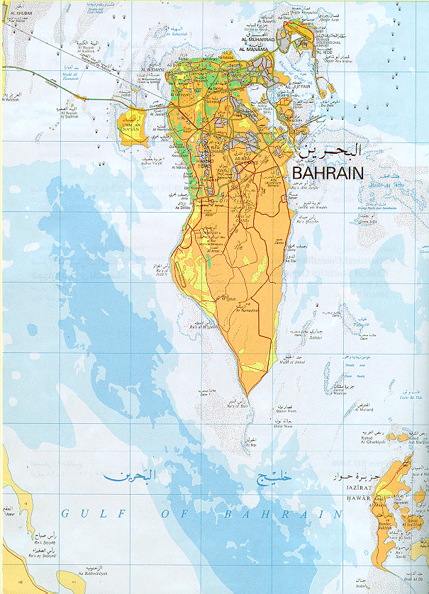 Карта бахрейна на русском